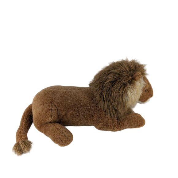 Mervyns Happy Friends Lion Plush 24" Brown Stuffed Animal Toy Vintage Laying - Picture 3 of 8